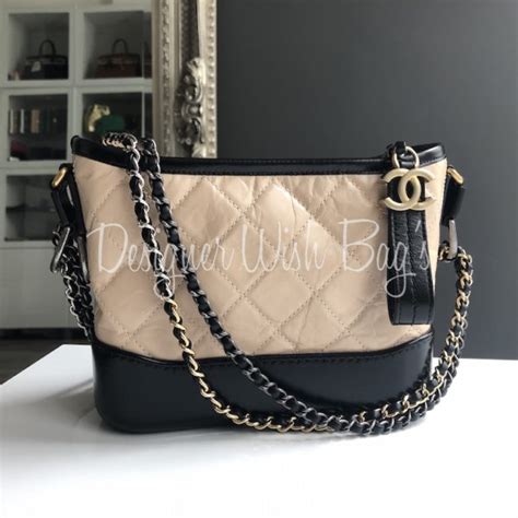 chanel gabrielle beige and black|chanel gabrielle mini bag.